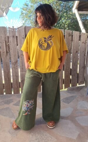 Pantalon Palazzo algodon batik