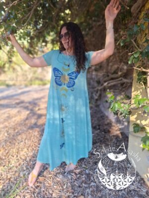 Vestido largo Algodón Premium corte evasé